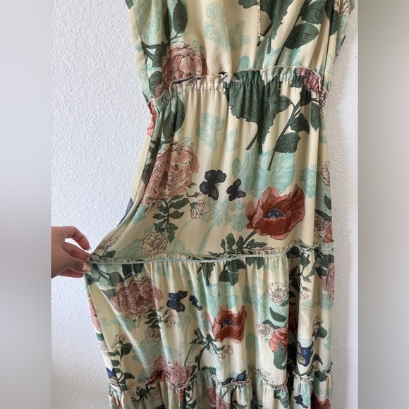 Anthropologie Maeve maxi dress tan floral size 2 - Picture 10 of 11